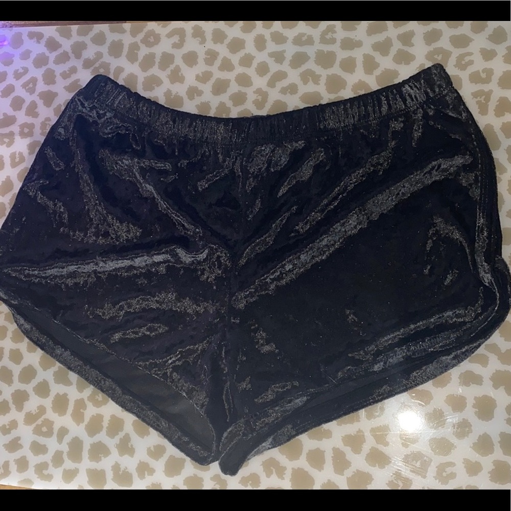 Black Girly Girl suede shorts